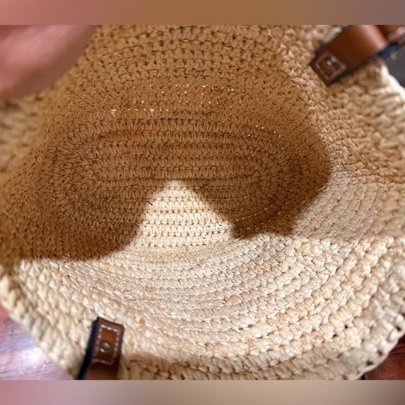 Loewe Basket Tote! Brown leather, straw bag! - Picture 7 of 7